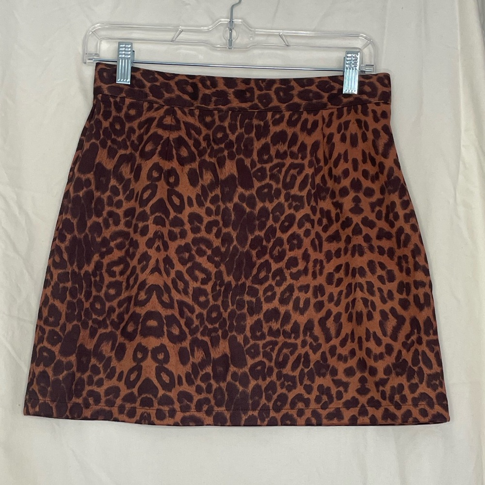 CHEETAH PRINT MINI SKIRT